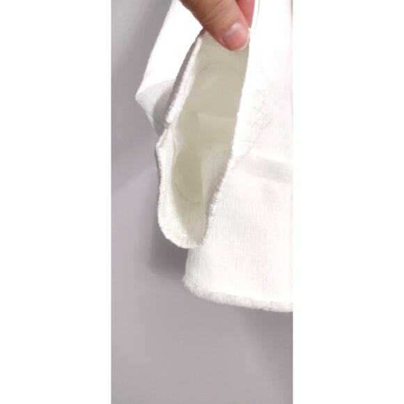 Kasper Women's Tweed One-Button Fringe Blazer White Size 6 NWT - Picture 8 of 15